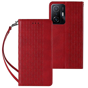 „Fusion Magnet Strap“ knygos dėklas + siūlas, skirtas „Samsung A236 Galaxy A23 5G Red“
