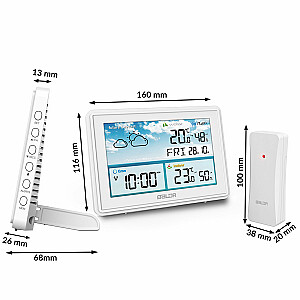 Метеостанция с дисплеем BD-909 белая