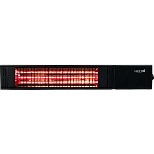 Обогреватель SUNRED RDS-15W-B, настенный инфракрасный Fortuna, 1500 Вт, черный, IP55