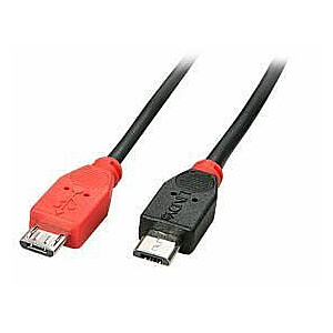 КАБЕЛЬ LINDY USB2 MICRO-B OTG 0,5M/31758