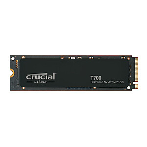 SSD CRUCIAL T700 4TB M.2 PCIE NVMe TLC Write speed 11800 MBytes/sec Read speed 12400 MBytes/sec TBW 2400 TB CT4000T700SSD3