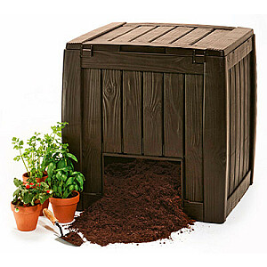 Ящик для компоста Deco Composter With Base 340L коричневый