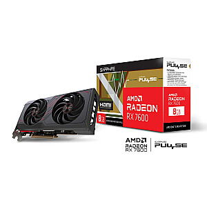 SAPPHIRE PULSE AMD Radeon RX 7600 GAMING OC 8G vaizdo plokštė