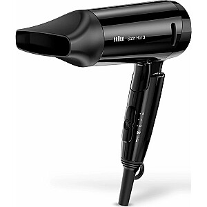 Braun Satin Hair 3 Style&Go HD350, plaukų džiovintuvas (juodas)