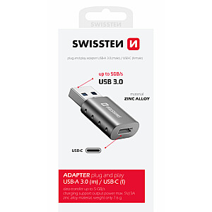 Swissten Адаптер USB-A / USB-C