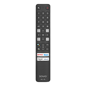 SAVIO RC-15 universalus nuotolinio valdymo pultas/pakeitimas TCL, SMART TV