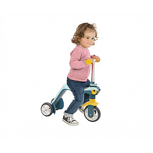 Smoby Reversible 2 viename vaikiškas 4 ratų paspirtukas mėlynas, geltonas