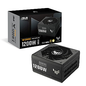 Maitinimo šaltinis ASUS TUF GAMING 1200W Gold 20+4 kontaktų ATX ATX Black