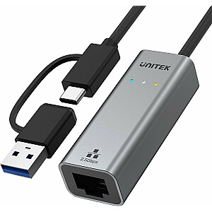 Unitek USB-A/C iki RJ45 2,5 G eterneto tinklo plokštė (U1313C)