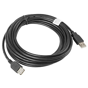 Lanberg CA-USBE-10CC-0050-BK USB laidas 5 m USB 2.0 USB A Juoda