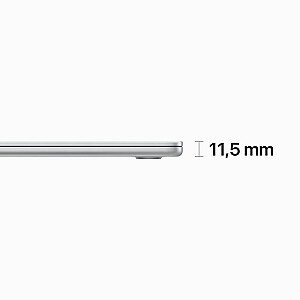 Ноутбук Ноутбук Apple MacBook Air M2 38,9 см (15,3") Apple M 8 ГБ 256 ГБ SSD Wi-Fi 6 (802.11ax) macOS Ventura Silver