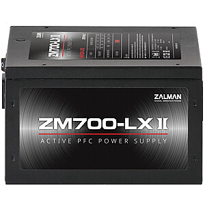 Zalman ZM700-LXII 700 Вт, активная коррекция коэффициента мощности, 85%, 200–240 В, ЕС