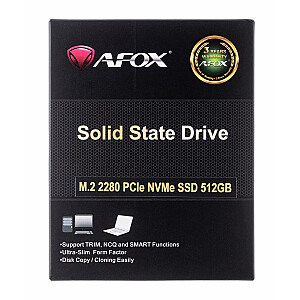 AFOX M.2 PCI-EX4 512GB INTEL TLC 1.7Gb/s NVME SSD