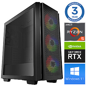 Игровой компьютер INTOP Ryzen 5 3600 32GB 240SSD M.2 NVME+1TB RTX4060Ti 8GB WIN11Pro