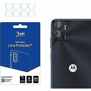 Гибридное стекло 3MK для объектива камеры 3MK Защита объектива Motorola Moto E22 [4 УПАКОВКИ]