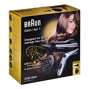 Braun HD730 2200 Вт Черный, Серебристый