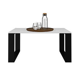 Topeshop MODERN BIEL CZ kavos / šoninis / galinis staliukas stačiakampis kavos staliukas 2 kojos