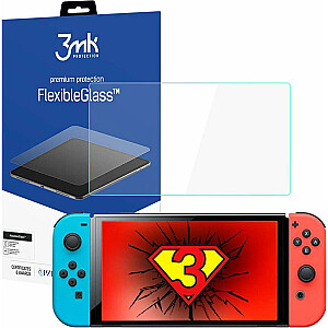 Hybrid Glass 3MK Flexible Glass 7H, skirtas Nintendo Switch Oled