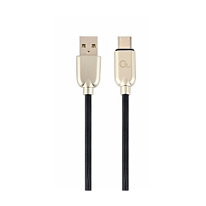 Gembird USB Male - USB Type C Male Premium rubber 1m Black