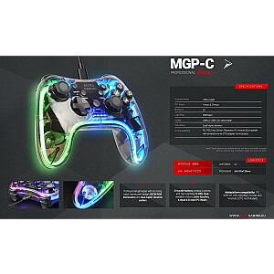 Mars Gaming MGP-C Игровой контролёр RGB / USB-C / X-input & D-input