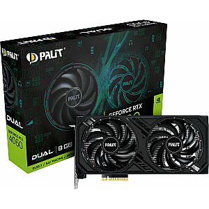Vaizdo plokštė Palit GeForce RTX 4060 Dual 8 GB GDDR6 (NE64060019P1-1070D)