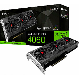 Vaizdo įrašas PNY GeForce RTX 4060 XLR8 Gaming Verto Epic-X RGB GDDR6 8D (VCG40608TFXXPB1)