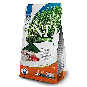 FARMINA N&D Spirulina Herring - сухой корм для кошек - 1,5 кг