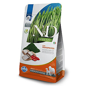 FARMINA N&D Spirulina Herring Adult Med/Maxi - sausas maistas šunims - 7 kg