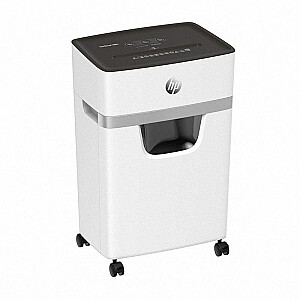 Шредер HP ONESHRED 10MC, микрорезка, P-5, 10 карт, 20л, светло-серый