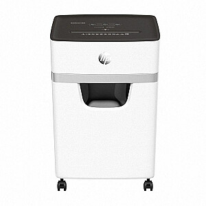 Шредер HP ONESHRED 10MC, микрорезка, P-5, 10 карт, 20л, светло-серый