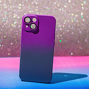 Fusion Neogradient case 2 silikoninis dangtelis, skirtas Samsung A346 Galaxy A34 5G purpurinė mėlyna