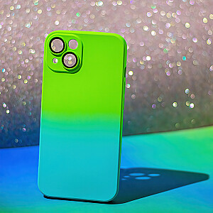 Fusion Neogradient case 3 silikoninis dėklas, skirtas Apple iPhone 11 žaliai mėlynai