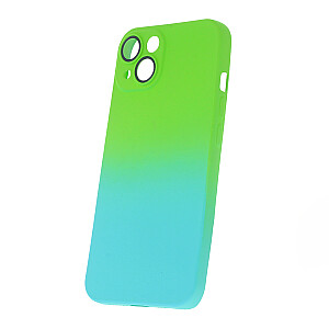 Fusion Neogradient case 3 silikoninis dėklas, skirtas Apple iPhone 13 žaliai mėlynai