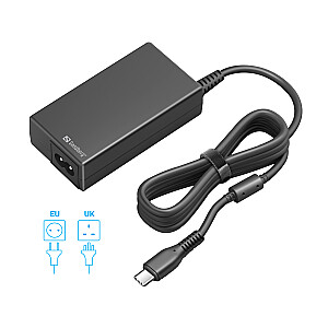 Зарядное устройство переменного тока Sandberg 135-76 USB-C PD65W ЕС+Великобритания