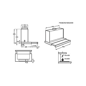 Įmontuojamas ištraukiamas gartraukis Electrolux LFP616X