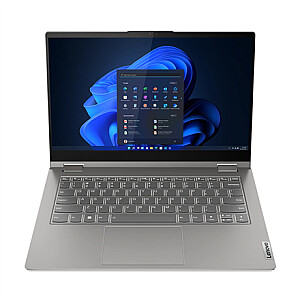 Nešiojamas kompiuteris Lenovo ThinkBook 14s Yoga (Gen 3) Pilka, 14 colių, IPS, jutiklinis ekranas, FHD, 1920x1080, Anti-glare, Intel Core i7, i7-1355U, 16 GB, DDR4-3200, SSD 512 GB, Intel Iris Xe Graphics Optinis diskas, Windows 11 Pro, 802.11ax, Bluetooth versija 5.1, klaviatūra l