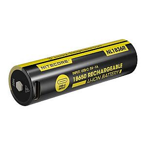 BATTERY RECH. LI-ION 3.6V/NL1836R(3600MAH) NITECORE