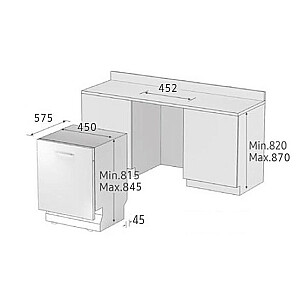 Встраиваемая посудомоечная машина Samsung DW50R4050BB/EO