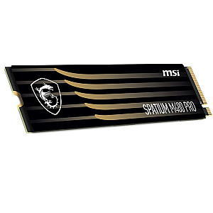 Твердотельный накопитель MSI SPATIUM M480 PRO 1 ТБ M.2 PCIe Gen4 NVMe 3D NAND Скорость записи 6000 МБ/с Скорость чтения 7400 МБ/с 2,15 мм TBW 700 ТБ MTBF 1600000 часов S78-440L1G0-P83