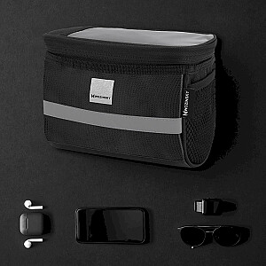 Wozinsky bicycle handlebar bag 2L black (WBB12BK)
