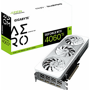 Vaizdo plokštė Gigabyte GeForce RTX 4060 Ti Aero OC 16GB GDDR6 (GV-N406TAERO OC-16GD)