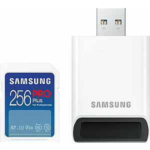 Kortelė Samsung PRO Plus SDXC 256GB U3 V30 (MB-SD256SB/WW)