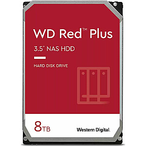 WD Red Plus 8TB 3,5" SATA III 6Gb/s serverio diskas (WD80EFZZ)
