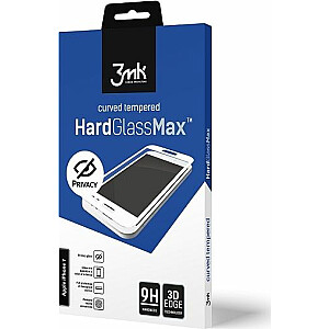 3MK 3MK Glass Max privatumas iPhone Xs Max juodas/juodas, viso ekrano stiklo privatumas