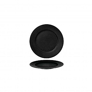 PLOKŠTĖ FINE PLUS SATIN 16cm, JUODA, PORCELININĖ, Lila Barali