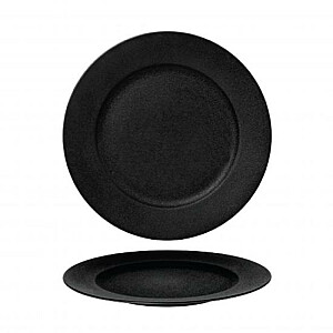 PLOKŠTĖ FINE PLUS SATIN 27cm, JUODAS, PORCELINAS, Leela Baralee
