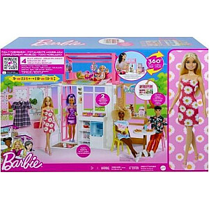 Компактный дом Барби + кукла (HCD48)