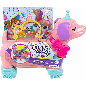 Mattel Polly Pocket Dog Party Set с 2 куклами и более 20 аксессуарами (HKV52)