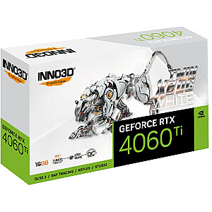 INNO3D GeForce RTX 4060 Ti Twin X2 OC WHITE 16 GB vaizdo plokštė