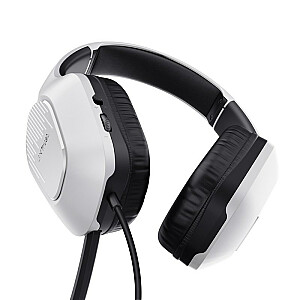 Trust GXT 415W Zirox Headset Wired Gaming Headband White